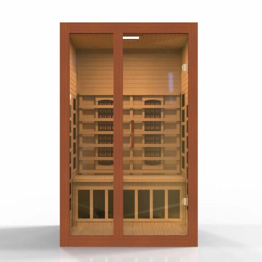 Dynamic Santiago 2-Person Full Spectrum Near Zero EMF FAR Infrared Sauna (Canadian Hemlock) - Image 2