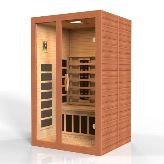 Dynamic Santiago 2-Person Full Spectrum Near Zero EMF FAR Infrared Sauna (Canadian Hemlock) - Image 3