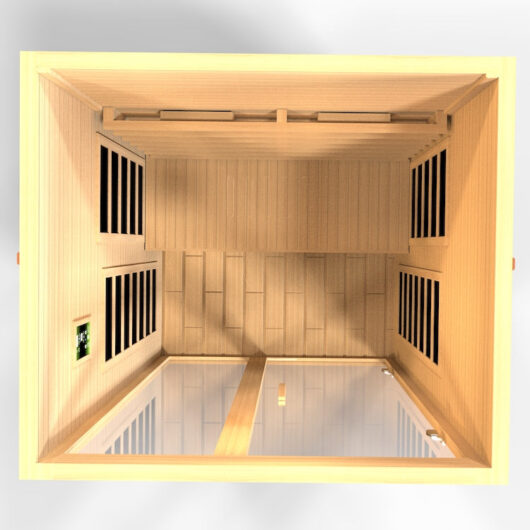 Dynamic Santiago 2-Person Full Spectrum Near Zero EMF FAR Infrared Sauna (Canadian Hemlock) - Image 5