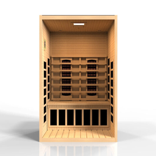 Dynamic Santiago 2-Person Full Spectrum Near Zero EMF FAR Infrared Sauna (Canadian Hemlock) - Image 4
