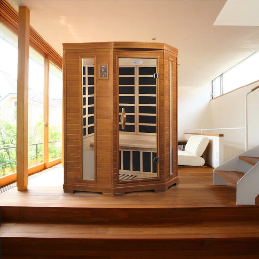 Dynamic Heming 2-person Corner Low EMF FAR Infrared Sauna (Canadian Hemlock) - Image 3