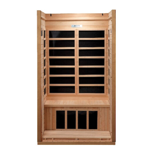 Golden Designs Geneva Elite 1-2-person PureTech™ Near Zero EMF FAR Infrared Sauna (Canadian Hemlock) - Image 4
