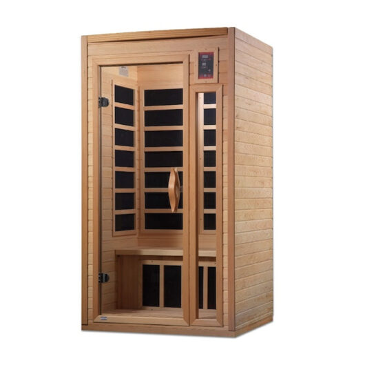 Golden Designs Geneva Elite 1-2-person PureTech™ Near Zero EMF FAR Infrared Sauna (Canadian Hemlock) - Image 3