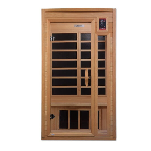 Golden Designs Geneva Elite 1-2-person PureTech™ Near Zero EMF FAR Infrared Sauna (Canadian Hemlock) - Image 2