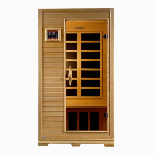 Golden Designs Studio Elite 1-2-person PureTech™ Near Zero EMF FAR Infrared Sauna (Canadian Hemlock) - Image 2