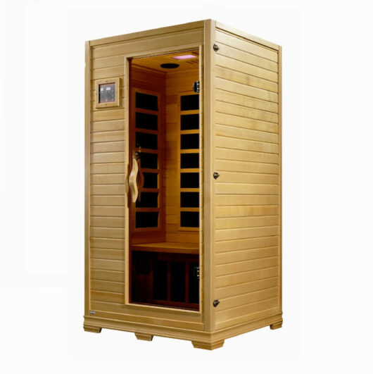 Golden Designs Studio Elite 1-2-person PureTech™ Near Zero EMF FAR Infrared Sauna (Canadian Hemlock) - Image 3