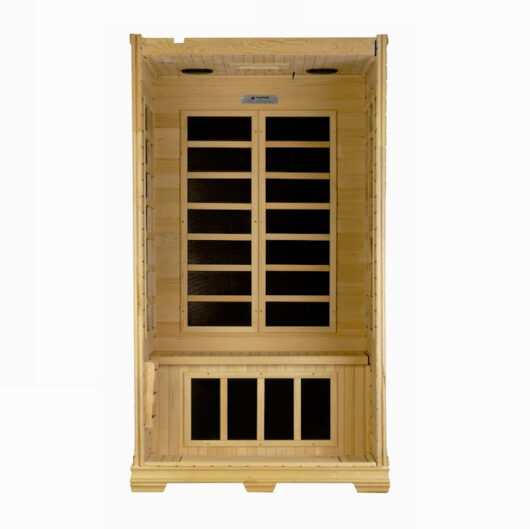 Golden Designs Studio Elite 1-2-person PureTech™ Near Zero EMF FAR Infrared Sauna (Canadian Hemlock) - Image 4
