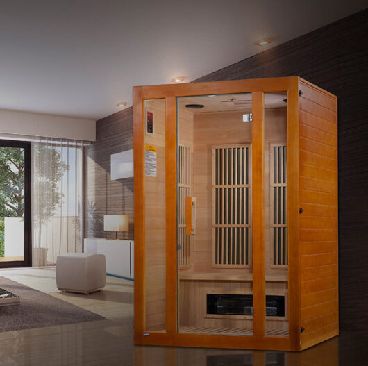 Maxxus Aspen 2-Person Low EMF FAR Infrared Sauna (Canadian Hemlock) - Image 4