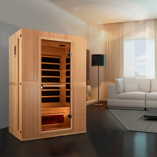 Maxxus Serenity 2-Person Low EMF FAR Infrared Sauna (Canadian Hemlock) - Image 4