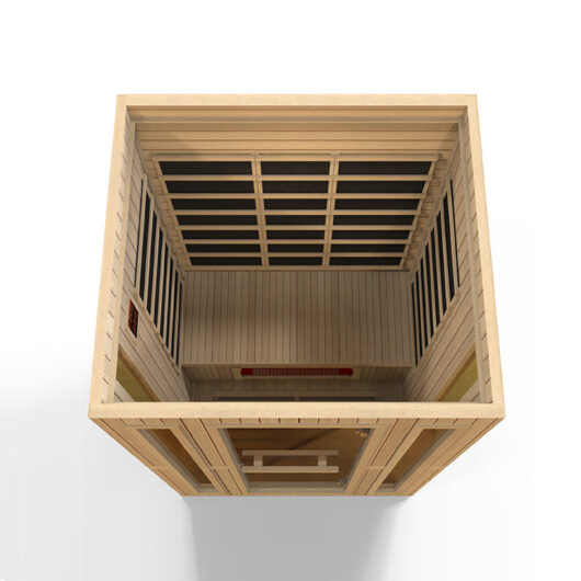 Maxxus Trinity 3-Person Corner Low EMF FAR Infrared Sauna (Canadian Hemlock) - Image 5